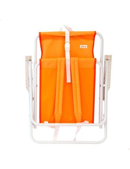 Silla de playa plegable con respaldo alto y mochila Aktive | Distria