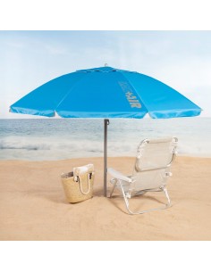 Sombrilla de playa azul 200 cm Aktive | Distria 2