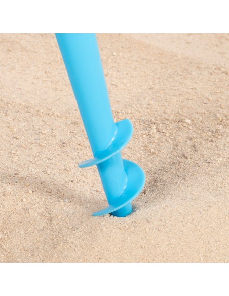 Sombrilla de playa azul 220 cm Aktive | Distria