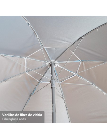 Sombrilla de playa azul 220 cm Aktive | Distria