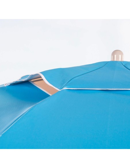 Sombrilla de playa azul 220 cm Aktive | Distria