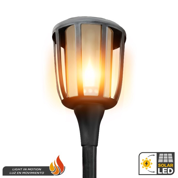 Baliza solar LED luz cálida con movimiento | Distria