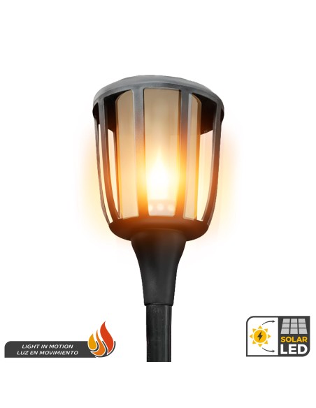 Baliza solar LED luz cálida con movimiento | Distria