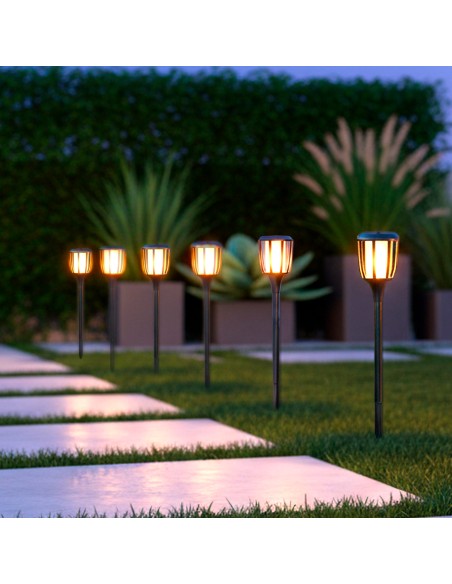 Baliza solar LED luz cálida con movimiento | Distria