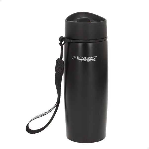 Termo térmico 350 ml negro acero inoxidable Thermos | Distria
