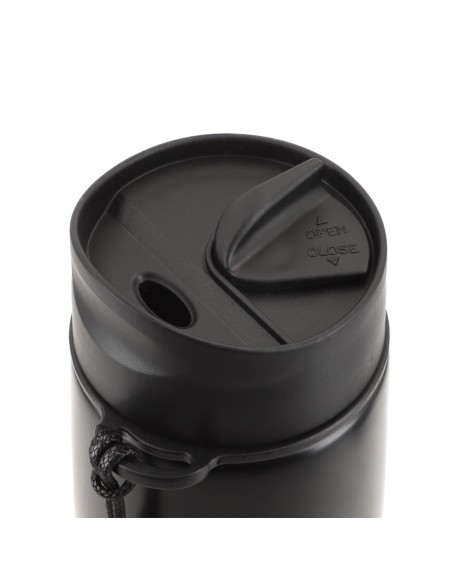 Termo térmico 350 ml negro acero inoxidable Thermos | Distria