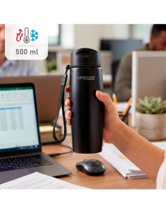 Termo térmico 500 ml negro acero inoxidable Thermos | Distria 2