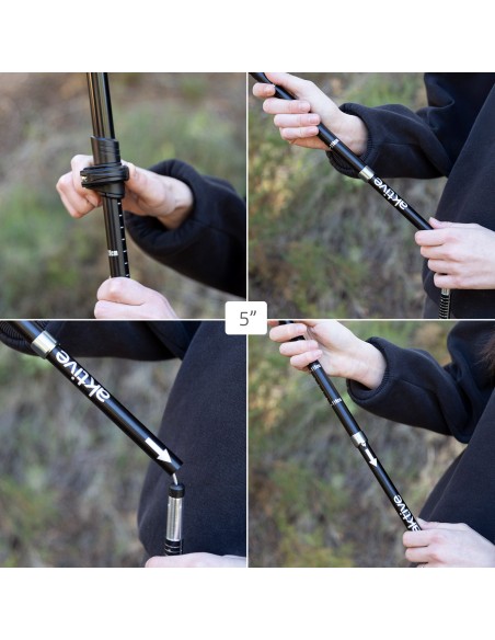 Bastón plegable trekking 107-125 cm Aktive | Distria
