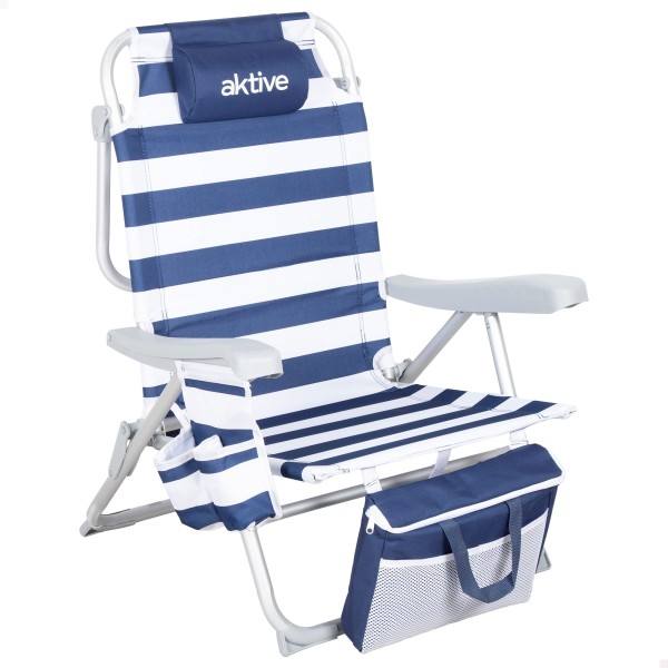 Silla playa plegable multiposición marinera | Distria