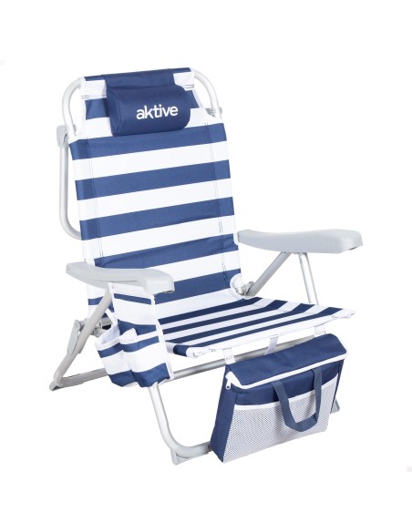 Silla playa plegable multiposición marinera | Distria