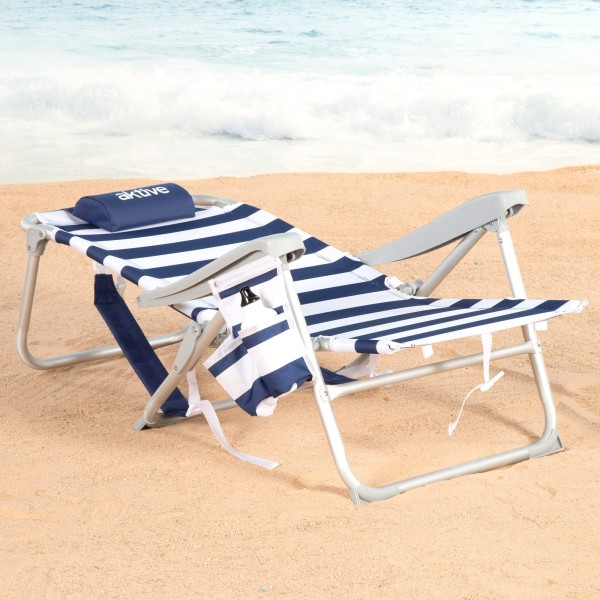 Silla playa plegable multiposición marinera | Distria