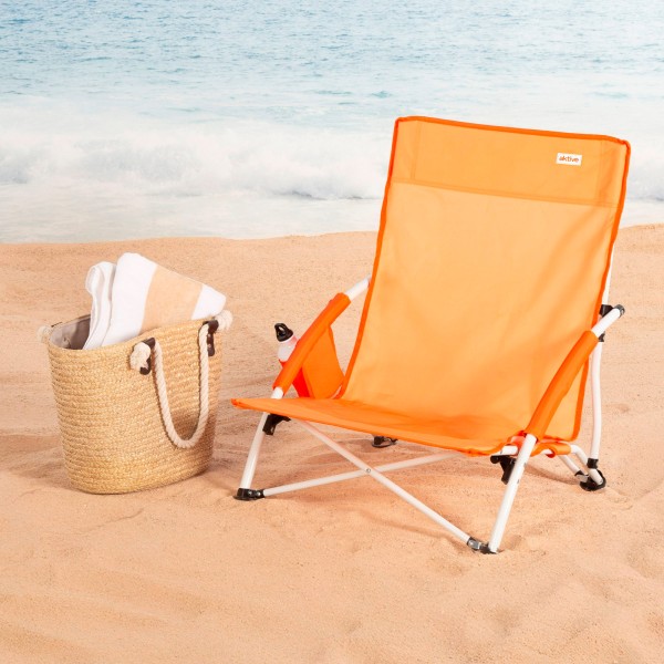Silla de playa plegable Aktive con bolsillo lateral | Distria