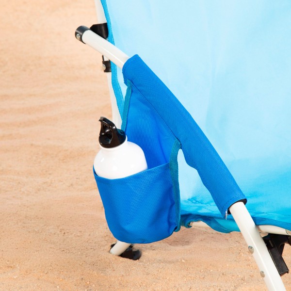 Silla de playa plegable azul marino Aktive | Distria