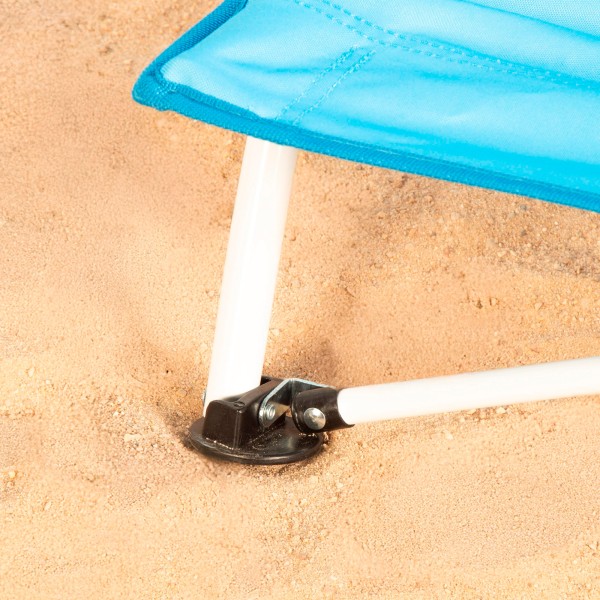 Silla de playa plegable azul marino Aktive | Distria