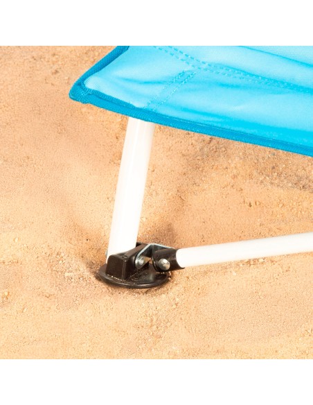 Silla de playa plegable azul marino Aktive | Distria