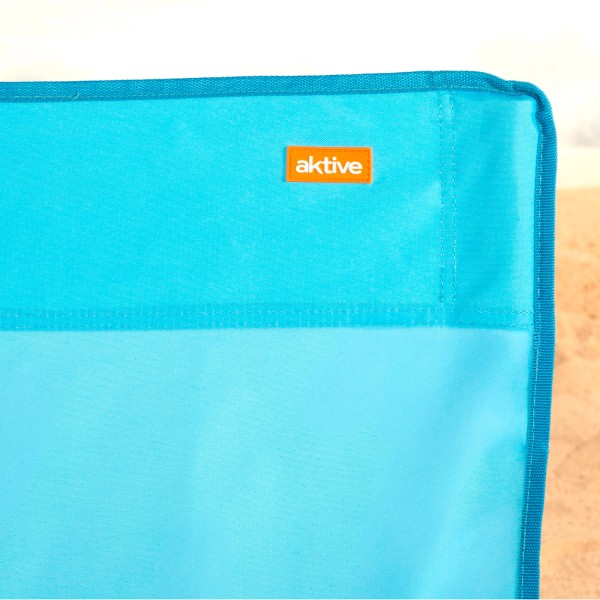 Silla de playa plegable azul marino Aktive | Distria