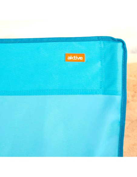 Silla de playa plegable azul marino Aktive | Distria