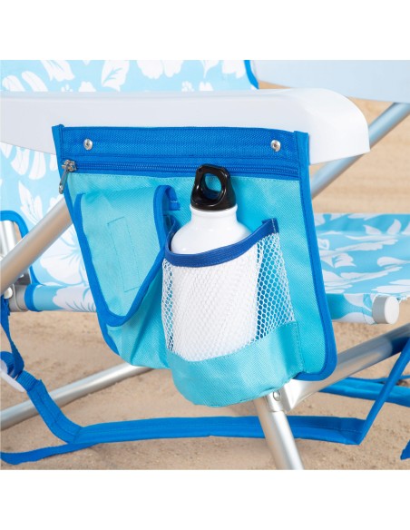 Silla de playa plegable Aktive multiposición con bolsillos | Distria