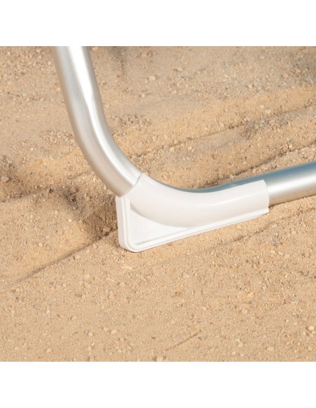 Silla de playa plegable Aktive multiposición azul | Distria