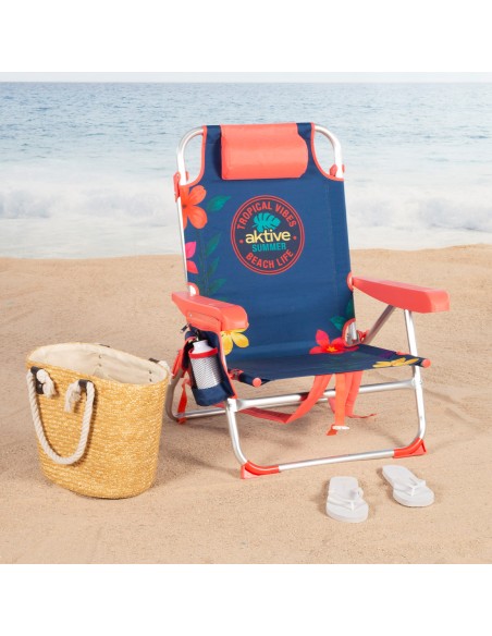 Silla de playa plegable Aktive multiposición | Distria
