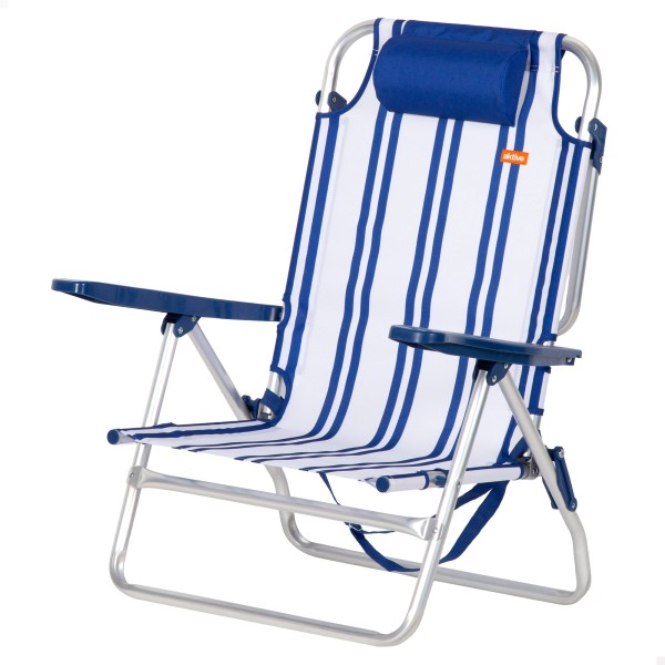 Silla de playa plegable marinera 48x45x83 cm Aktive | Distria