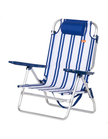 Silla de playa plegable marinera 48x45x83 cm Aktive | Distria