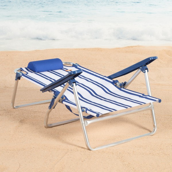 Silla de playa plegable marinera 48x45x83 cm Aktive | Distria
