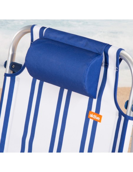 Silla de playa plegable marinera 48x45x83 cm Aktive | Distria