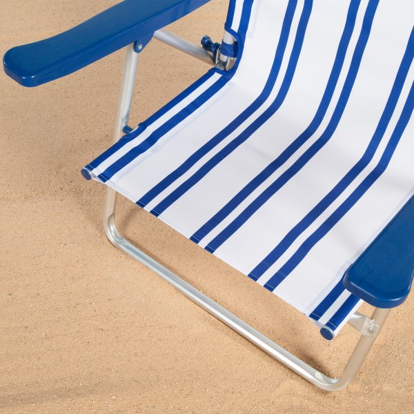 Silla de playa plegable marinera 48x45x83 cm Aktive | Distria