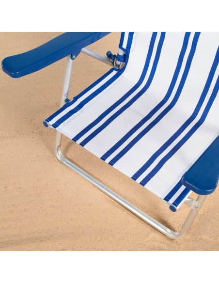 Silla de playa plegable marinera 48x45x83 cm Aktive | Distria