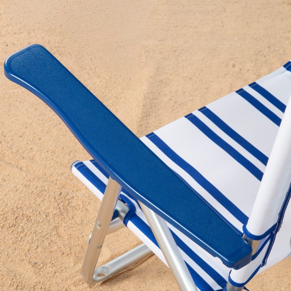 Silla de playa plegable marinera 48x45x83 cm Aktive | Distria