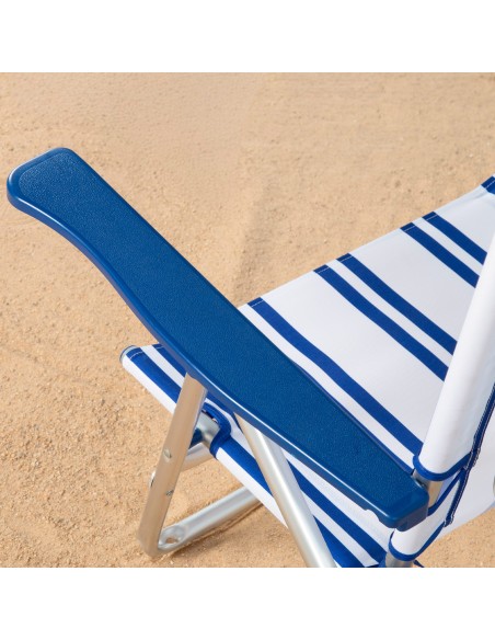 Silla de playa plegable marinera 48x45x83 cm Aktive | Distria