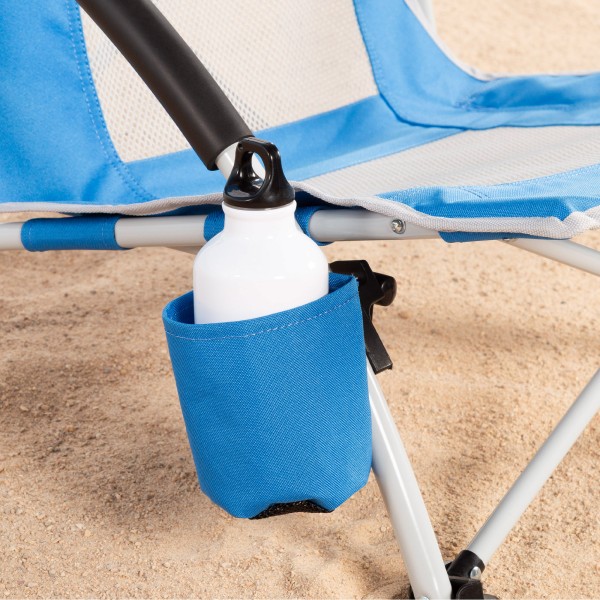 Silla plegable Aktive con sombrilla y posavasos | Distria