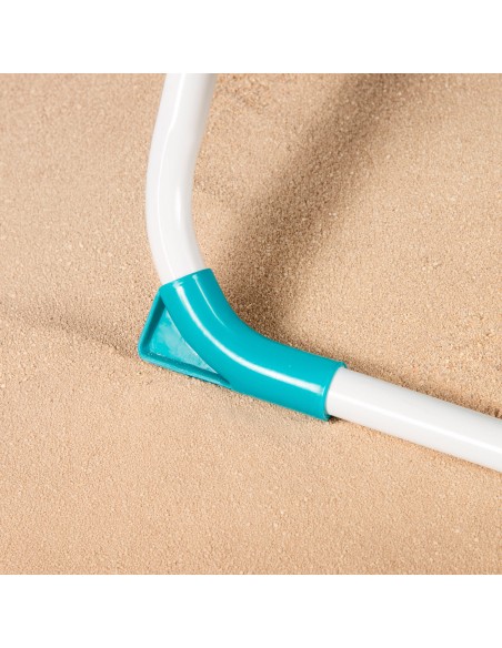Silla de playa plegable azul 48x58x76 cm Aktive | Distria