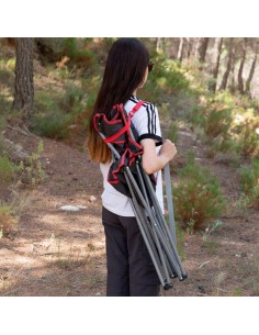 Silla plegable camping con posavasos 47x47x82 cm Aktive | Distria 2