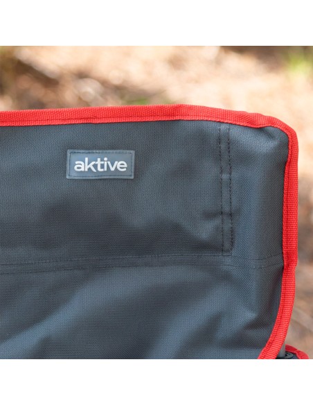 Silla plegable camping con posavasos 47x47x82 cm Aktive | Distria