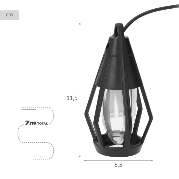 Guirnalda de luces 10 farolillos Aktive | Distria