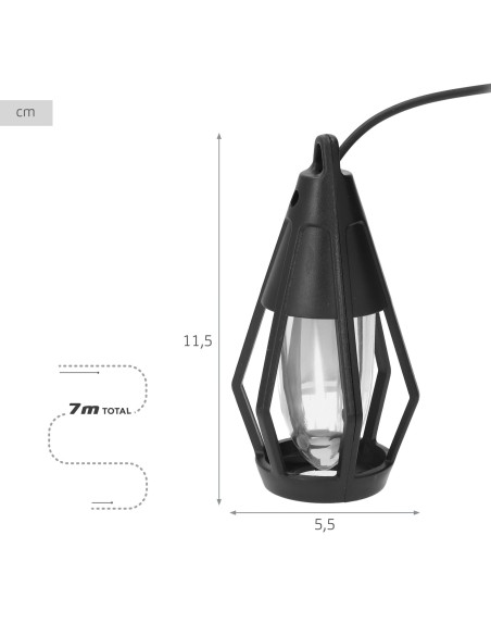 Guirnalda de luces 10 farolillos Aktive | Distria