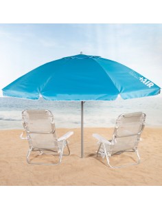 Sombrilla de playa Aktive azul con protección UV50 | Distria 2