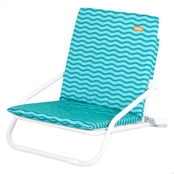 Silla de playa ligera Aktive con asa azul | Distria
