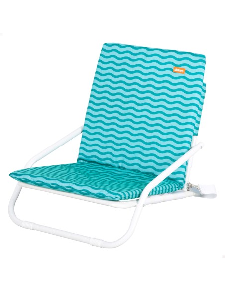 Silla de playa ligera Aktive con asa azul | Distria