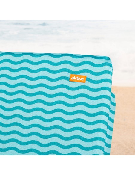 Silla de playa ligera Aktive con asa azul | Distria
