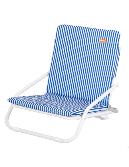 Silla de playa ligera Aktive con asa rayas marineras | Distria