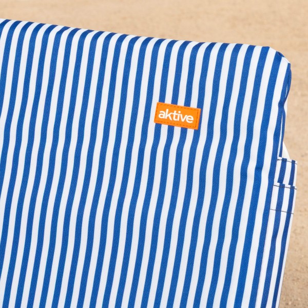Silla de playa ligera Aktive con asa rayas marineras | Distria