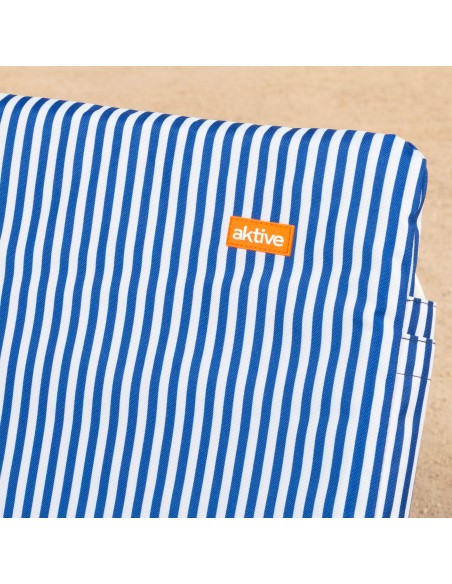 Silla de playa ligera Aktive con asa rayas marineras | Distria