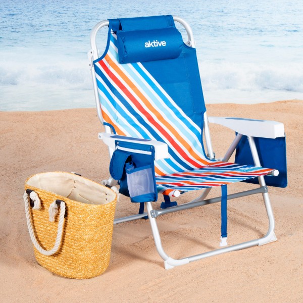 Silla de playa plegable Aktive antivuelco | Distria
