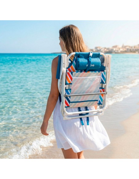 Silla de playa plegable Aktive antivuelco | Distria