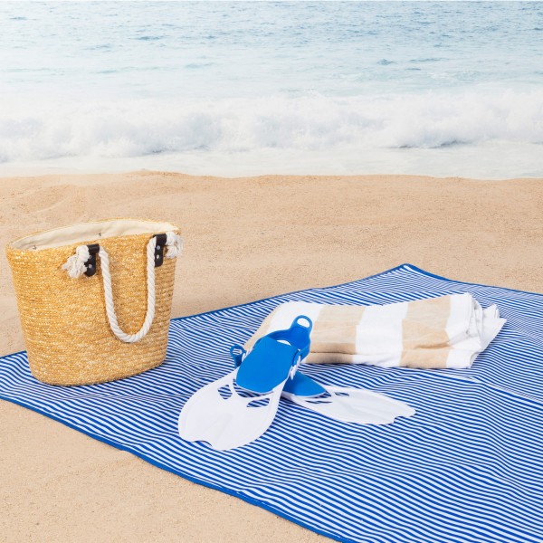 Alfombra playa Aktive plegable rayas | Distria