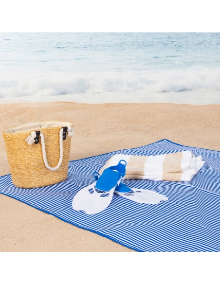 Alfombra playa Aktive plegable rayas | Distria