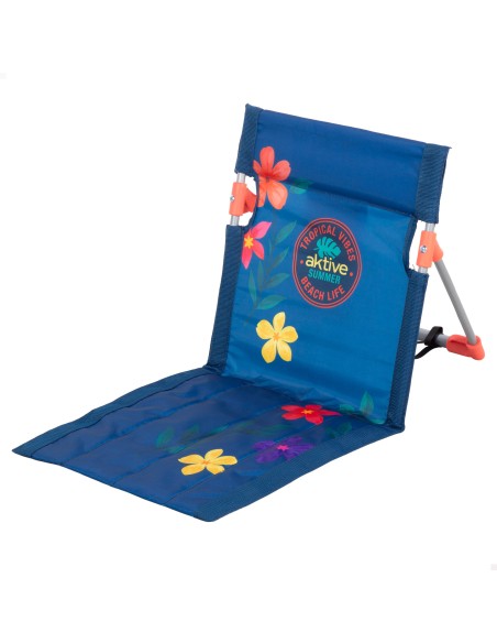Esterilla de playa Aktive con respaldo reclinable estampada | Distria